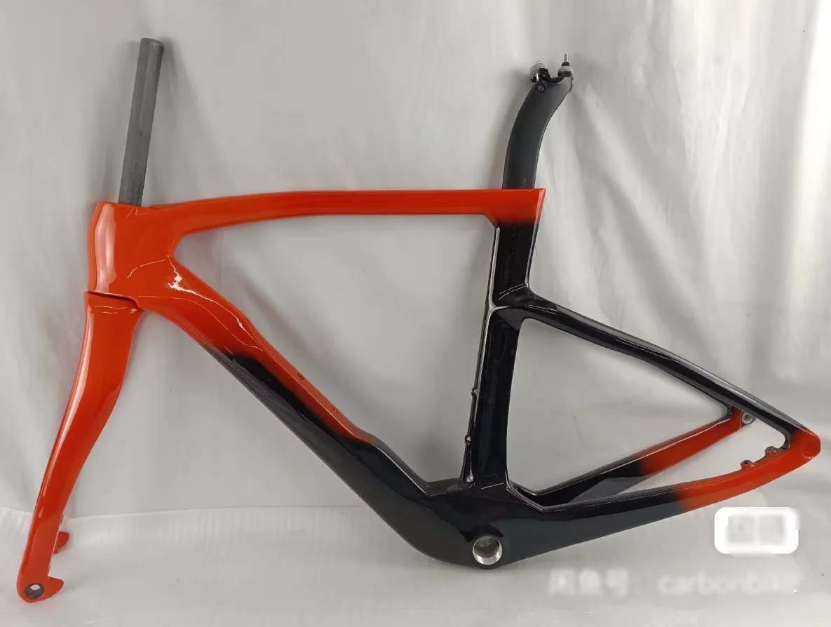 

2025 newest style bike carbon frame disc brakes T1000 bicycle carbon frame ud glossy red black 16 style cycling frame+handlebar