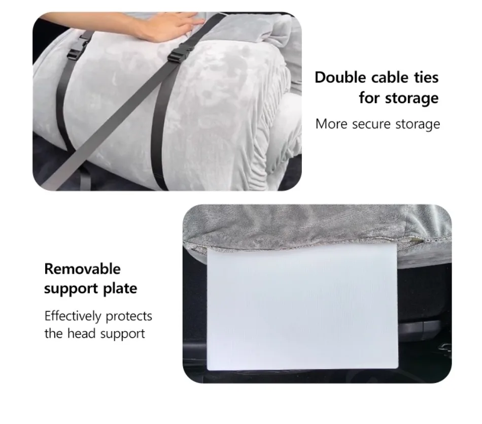 Car Mattress for Camping Trunk Memory Foam Mattress Foldable Memory Foam Car Bed Non-Slip Design for Tesla Model Y 3 2021-2026