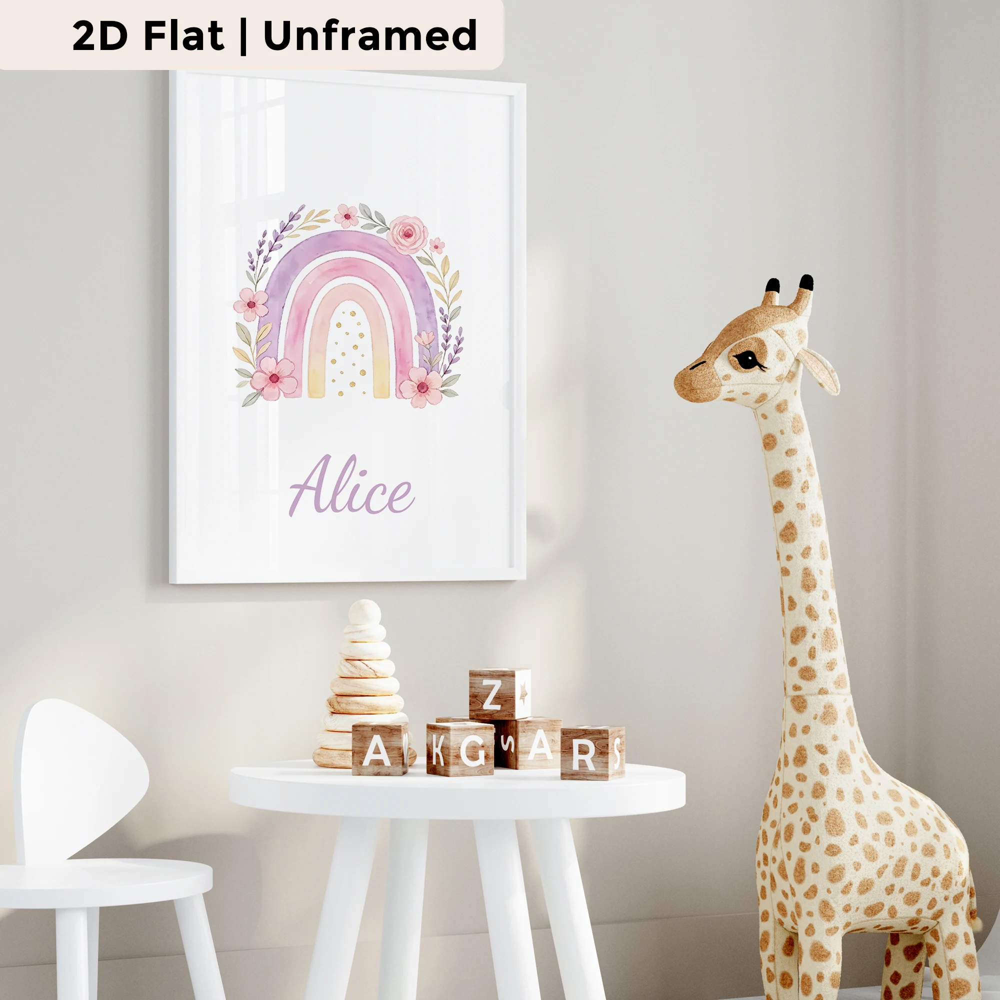 3pcs Personalized Custom Name - огляд і ціна Home Decor White