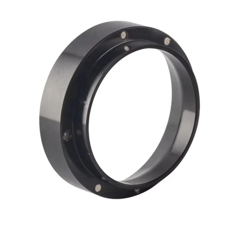 

Coffee Tools Espresso Machine Accessories Black Dosing Ring Coffee Powder Dosing Ring 58MM
