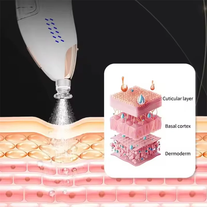 Profesional 9 in 1 Dermabrasi Air EMS Pembersih Wajah RF Hydro Jet Mesin Wajah Penggunaan Salon