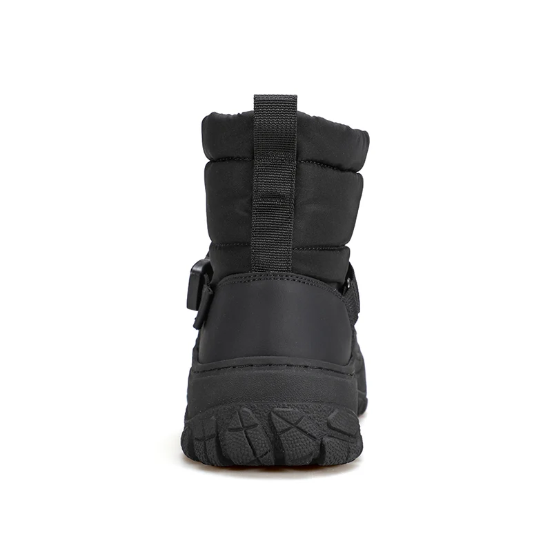 HUMTTO Winter Snow Boots Woman Leather Womens Sneakers Black Hiking Trainers Keep Warm Trekking Boots Outdoor Women Casual Shoes