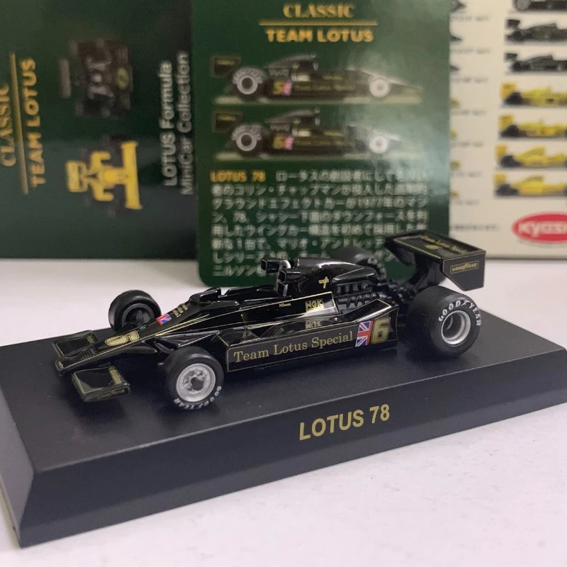 

1/64 KYOSHO Lotus 78 #6 1977 Formula one Collection of die-cast alloy car decoration model toys