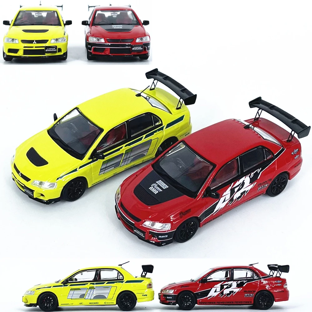ダイキャストスピード-gt-1-64-スケール三菱ランサーエボリューション-evo9-合金車モデルグッズおもちゃギフトお土産ディスプレイ飾り
