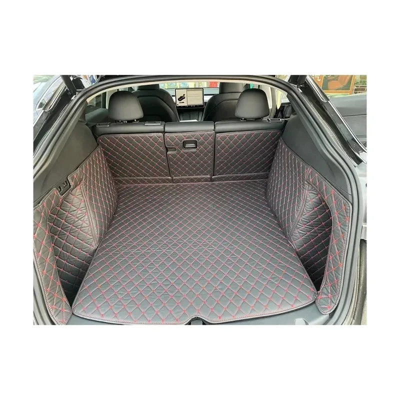 

Competitive Price Non-Slip Waterproof Fiber Leather 5d Carpet Car Floor Trunk Mat Car Mats For Model Y