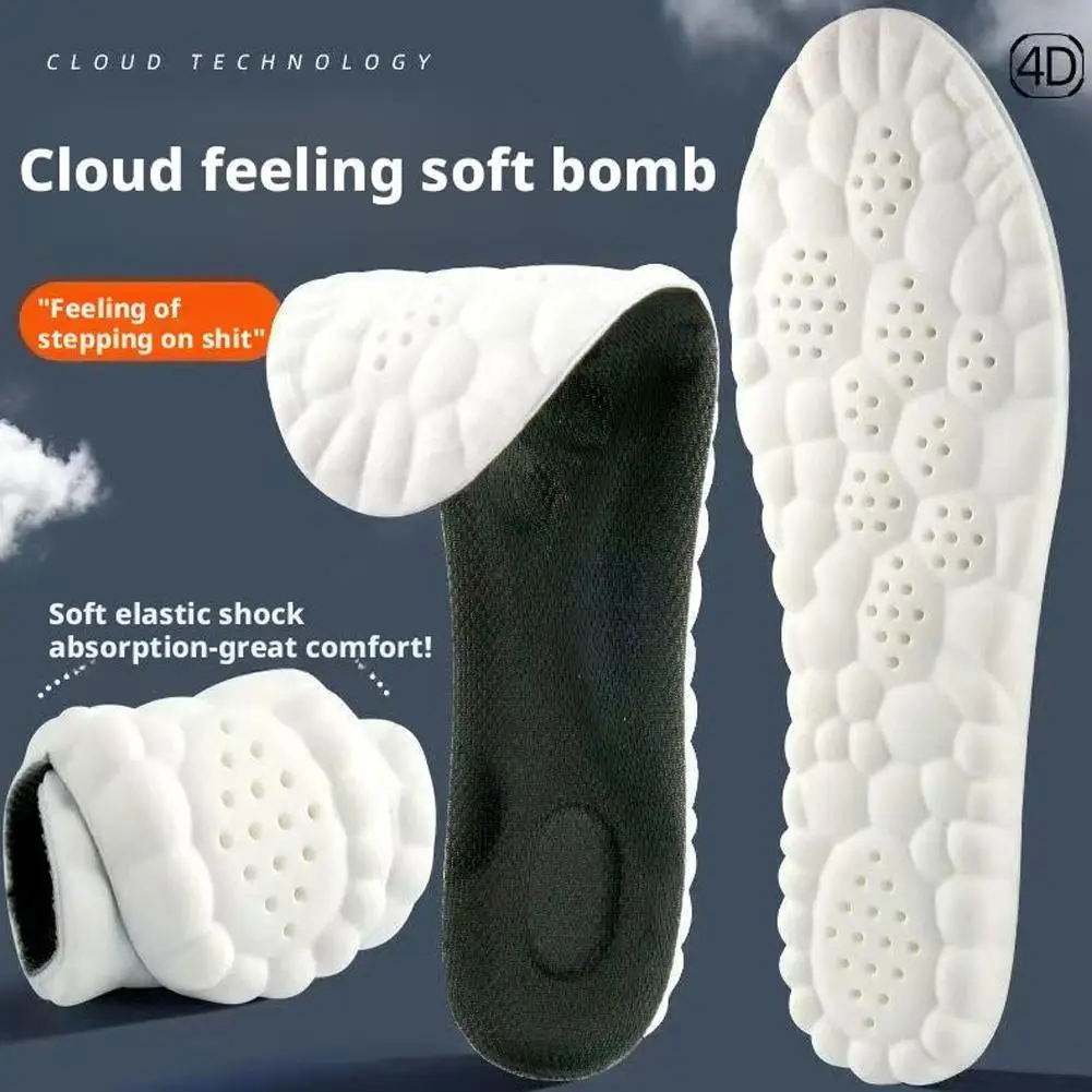 Cloud for Men and Women Men's Comfortble Shoe Steppers Insoles Sole Inserts Memory Foam Insoles for Women/Men with Arch Support