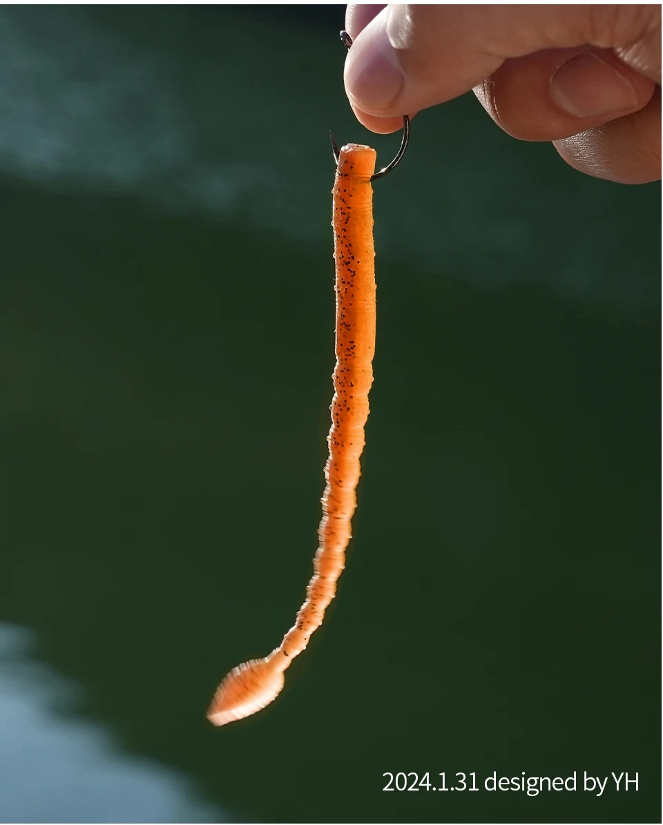 15 teile/paket Schwimmende Angeln Weiche Köder 110mm Pailletten Wurm Silikon Swimbaits Lockt Pesca Bass Karpfen Angeln Tackle Köder – Detail 15