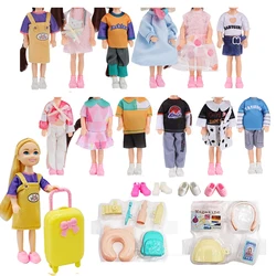25pcs Doll Outfit Set with Travel Case, Fashionable Mini Clothes & Accessories for 5.3-6
