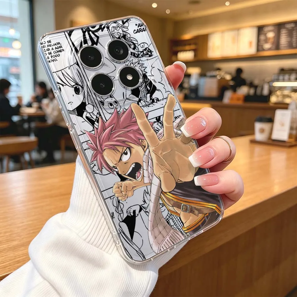 FAIRY TAIL Natsu For Xiaomi Redmi Note 15 14 13 12 11E 9 Pro Pro+ 4G 5G Protective Transparent Phone Case Cover view 3