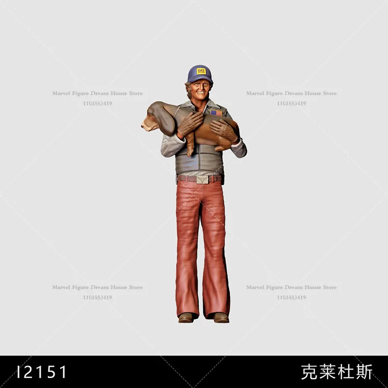 1/64 1/43 1/35 échelle Miniature scène poupée Cannonball voiture de course Kelly Clydus Mack Enos Action non panité blanc Mini figurine