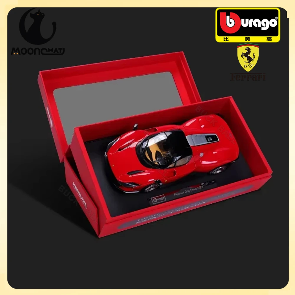 

1:18 Bburago Ferrari Daytona SP3 Alloy Luxury Vehicle Diecast Car Model Sports Car Static Simulation Model Car Collection Gift