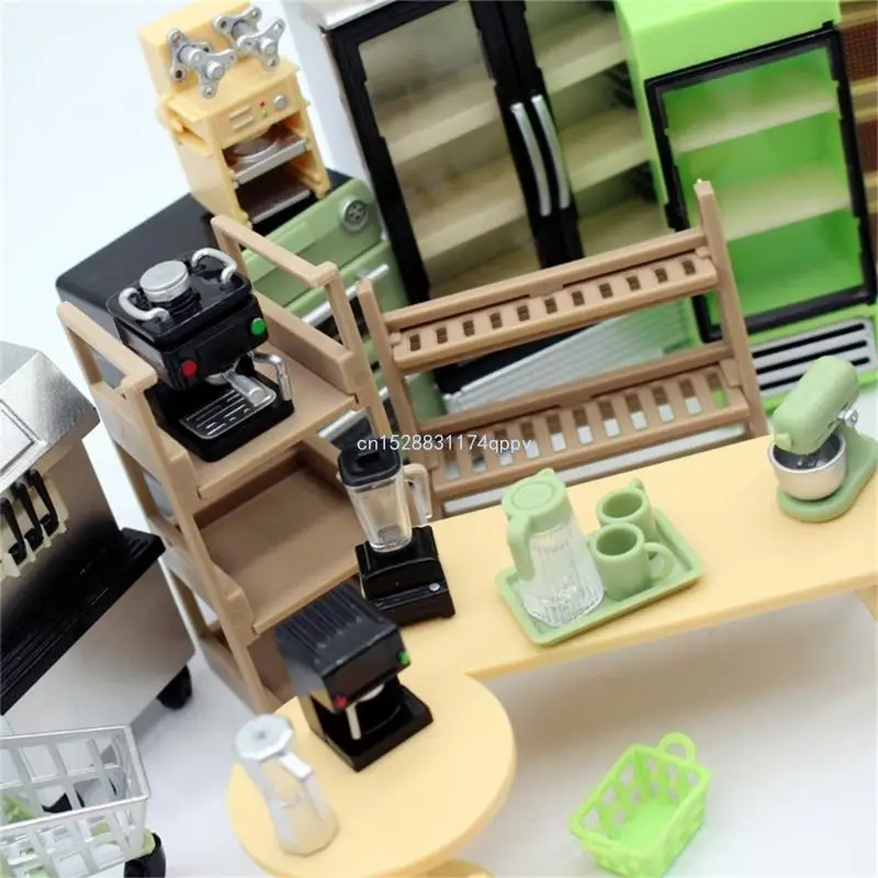 House Cabinet Model Furniture Model Accessories Teenager Girls for 1:12 Dollhouses Dining Room Decorations Dropship