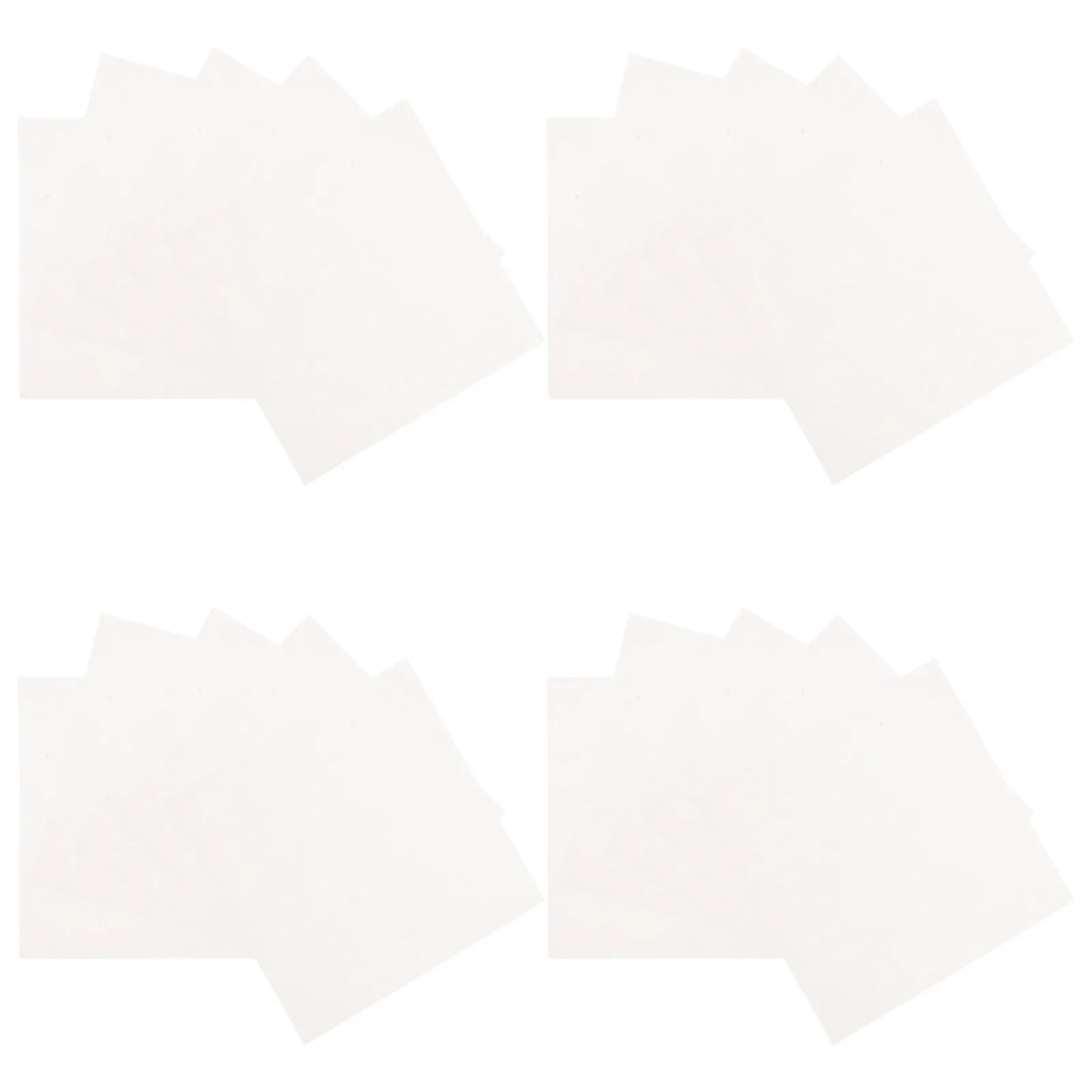 80Sheets Square Qualitative Filter Paper Laboratory White 3.94x3.94 Precise Size Chemistry Experiment Filtration Sheets