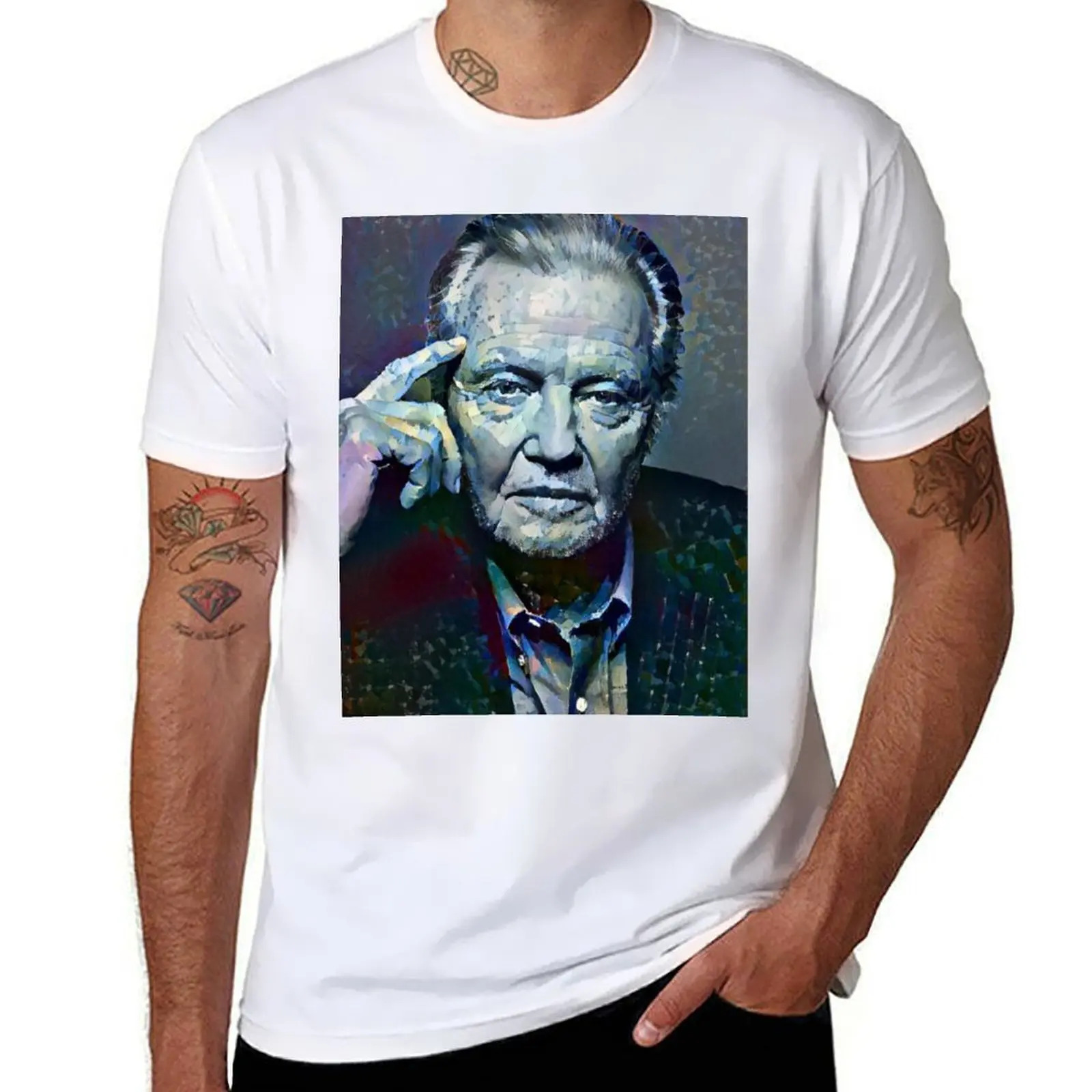 

Jon Voight Portrait T-Shirt t shirts for man cotton soft anime tshirt