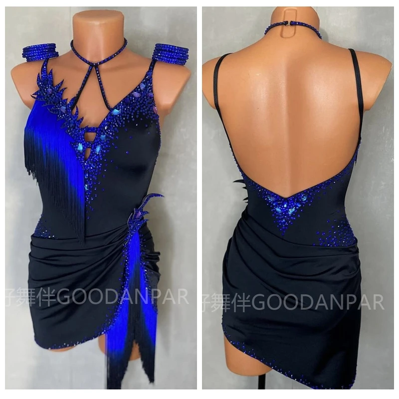 Latin dress lady latin dance dress women competitionlatin dress girls dress latin costume rhinestones