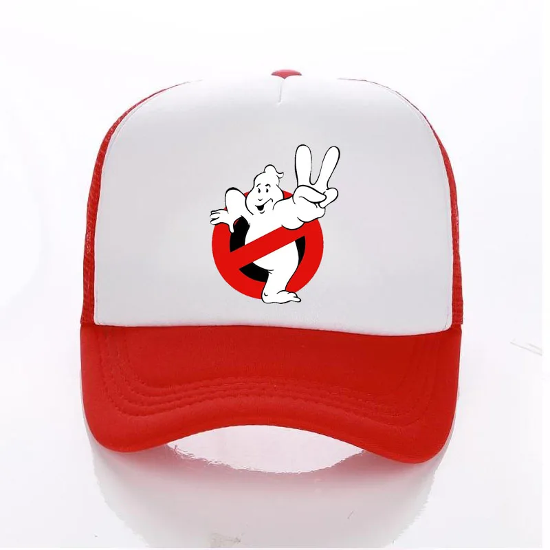 Ghostbusters Movie Adult/Kids Trucker Cap Summer Mesh Sun Hats Ghost Busters Baseball Hat Family Children/baby ghostbusters Cap