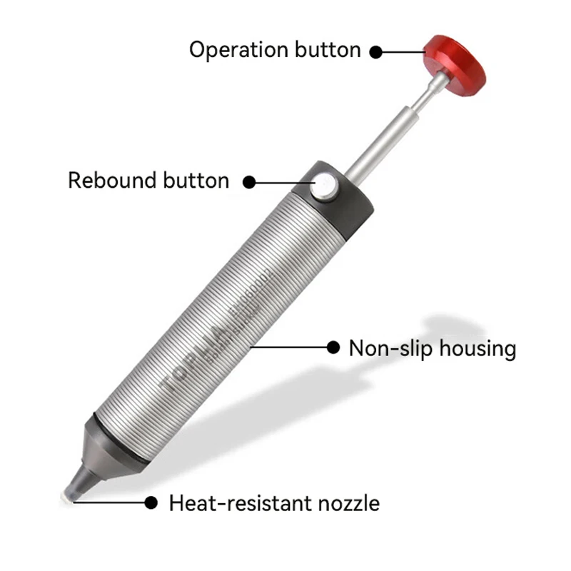 TOPLIA Desoldering Pump Solder Sucker Aluminum Vacuum Solder Iron Welding Repair Tool For Solder Remover