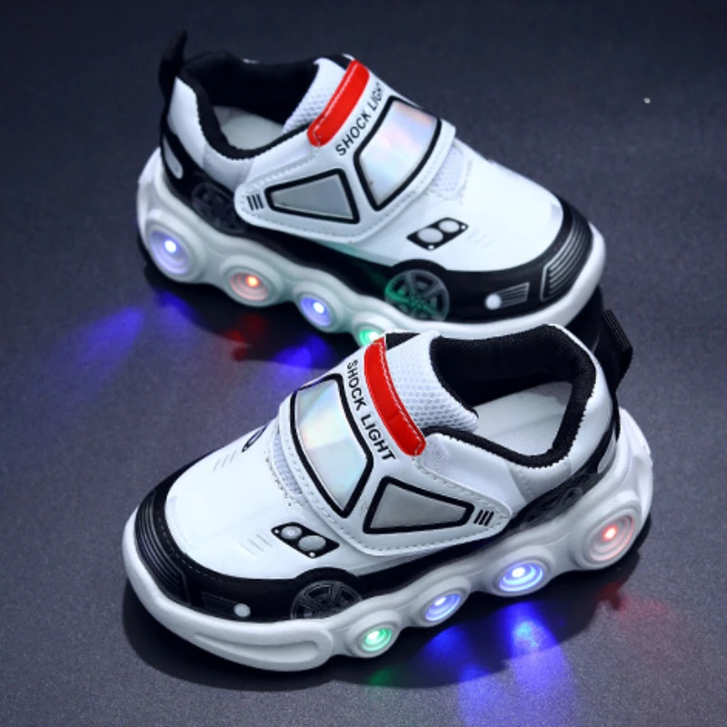 0-6Years Children Glowing Sneakers Kids Luminous SneakersBoys Girls Led Lighted Sneakers Toddler Outdoor Shoes Casual Shoes