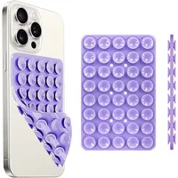 Support de coque de téléphone à ventouse en Silicone, Double face, mains libres, forte poignée pour Selfies et vidéos pour iPhone Android 6