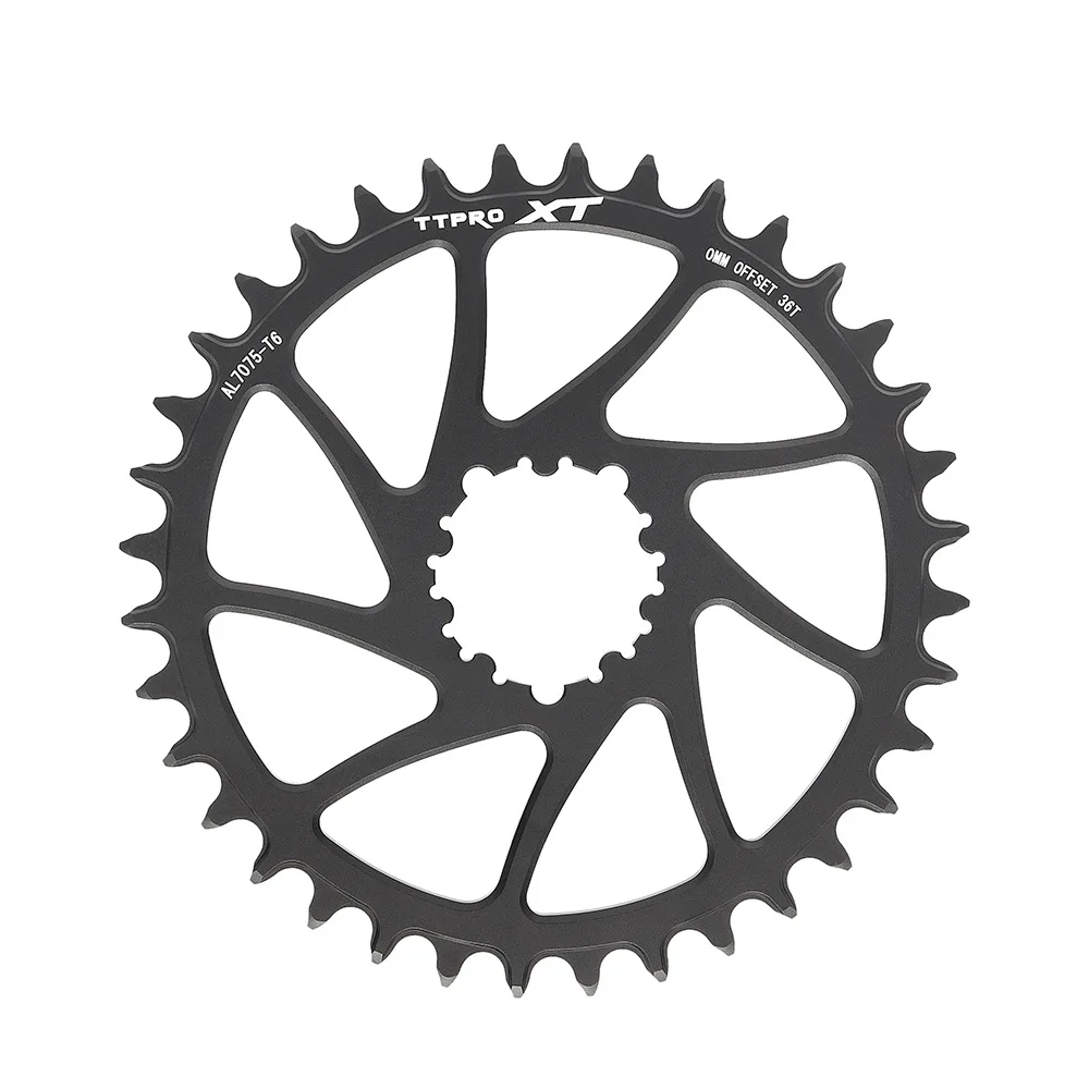 TTPRO MTB Single Chainring,GXP Direct Mount Pos & Neg Tooth,32/34/36/38T Integrated Mountain Bike Crankset Bicycle Replacement