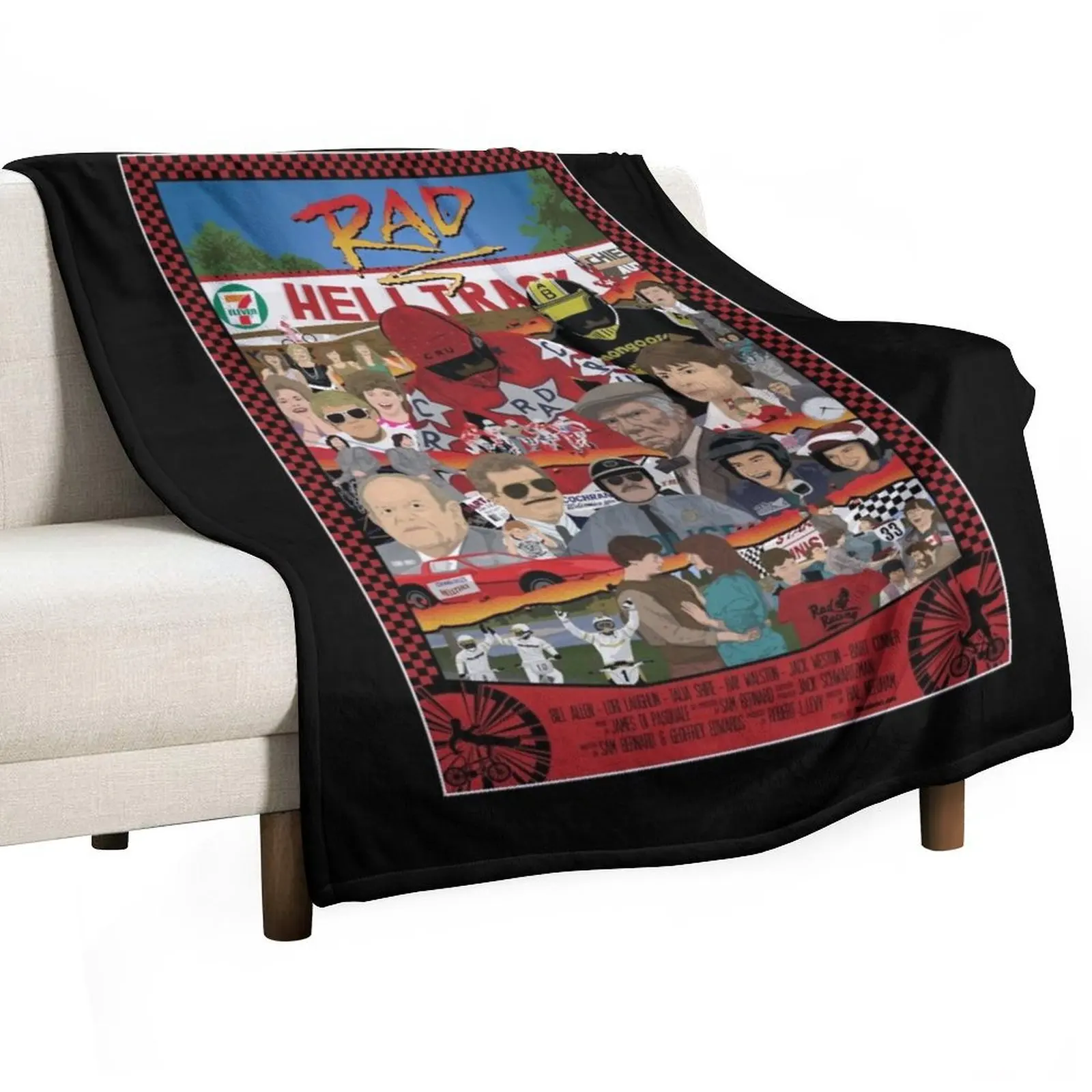 RAD Poster - BMX Tribute - Full Color - All Cast Throw Blanket Summer Warm Stuffeds for winter Thins Decorative Sofas Blankets