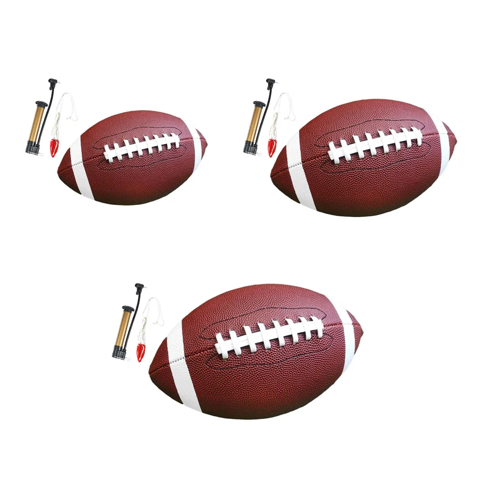 อเมริกันฟุตบอลพร้อมปั๊มสูบลมเล่นบอลนุ่มสบายเพื่อการพักผ่อนหย่อนใจ