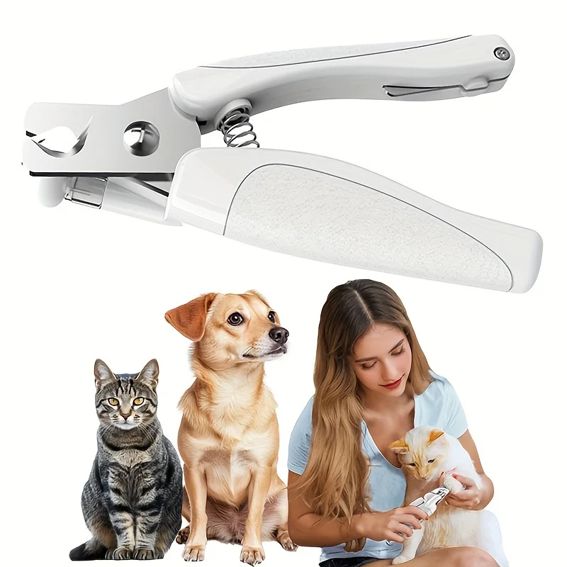 LED Pet Nail Clippers, Cat Clippers, Dog Clippers, USB Rechargeable,anti-snag Nail Splatter, Suitable for Pets of All Sizes.