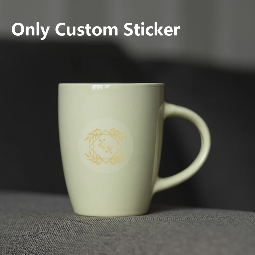 48/60/120/180/240pcs 4x4cm Circular Durable Personalizable Name Golden Transparent Decals Customized Labels Customizable Tag