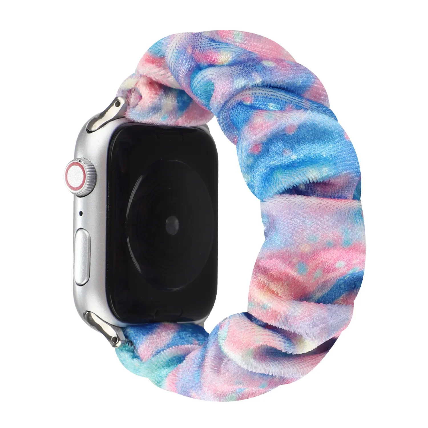 

Scrunchie Strap for Apple Watch Band 44mm 40mm 42mm 41mm 38mm 45mm 49mm Ultra Nylon Solo Loop Bracelet iWatch Women 8 7 6 5 4 SE