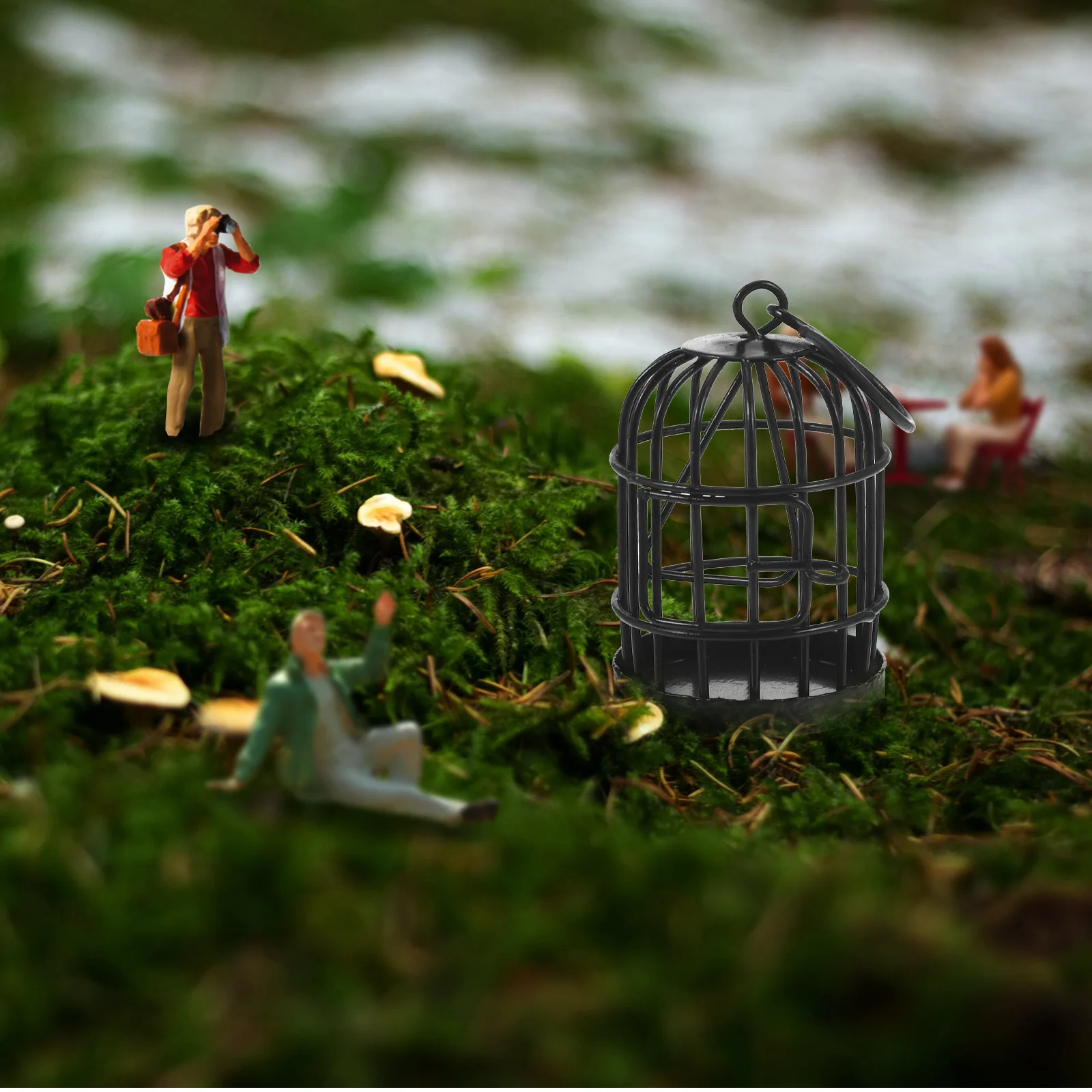 

Bird Cage Ornaments Decoration Creative Mini Birdcage Metal Model Home Hollow Out