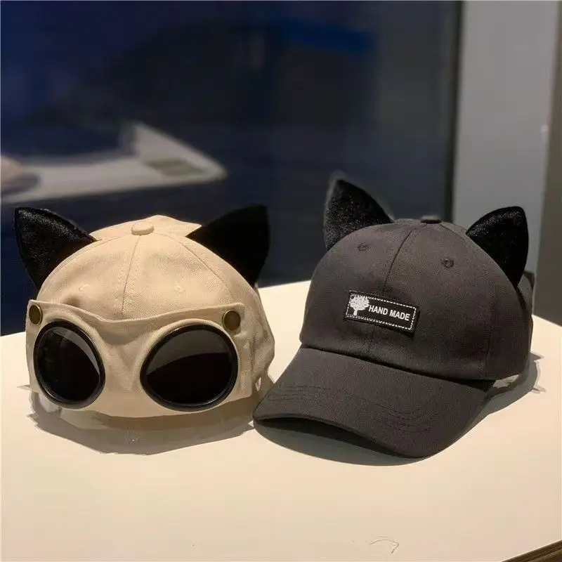 New model pilot sunglasses, street baseball cap, hip-hop fedora, sun-protective summer trendy hat