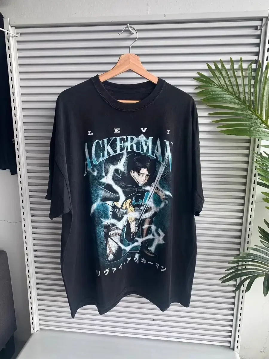 Attack on Titan Wings of Freedom 100% 코튼 여름 남성 반팔 티셔츠 야외 캐주얼 탑 스트리트 패션 남성 의류