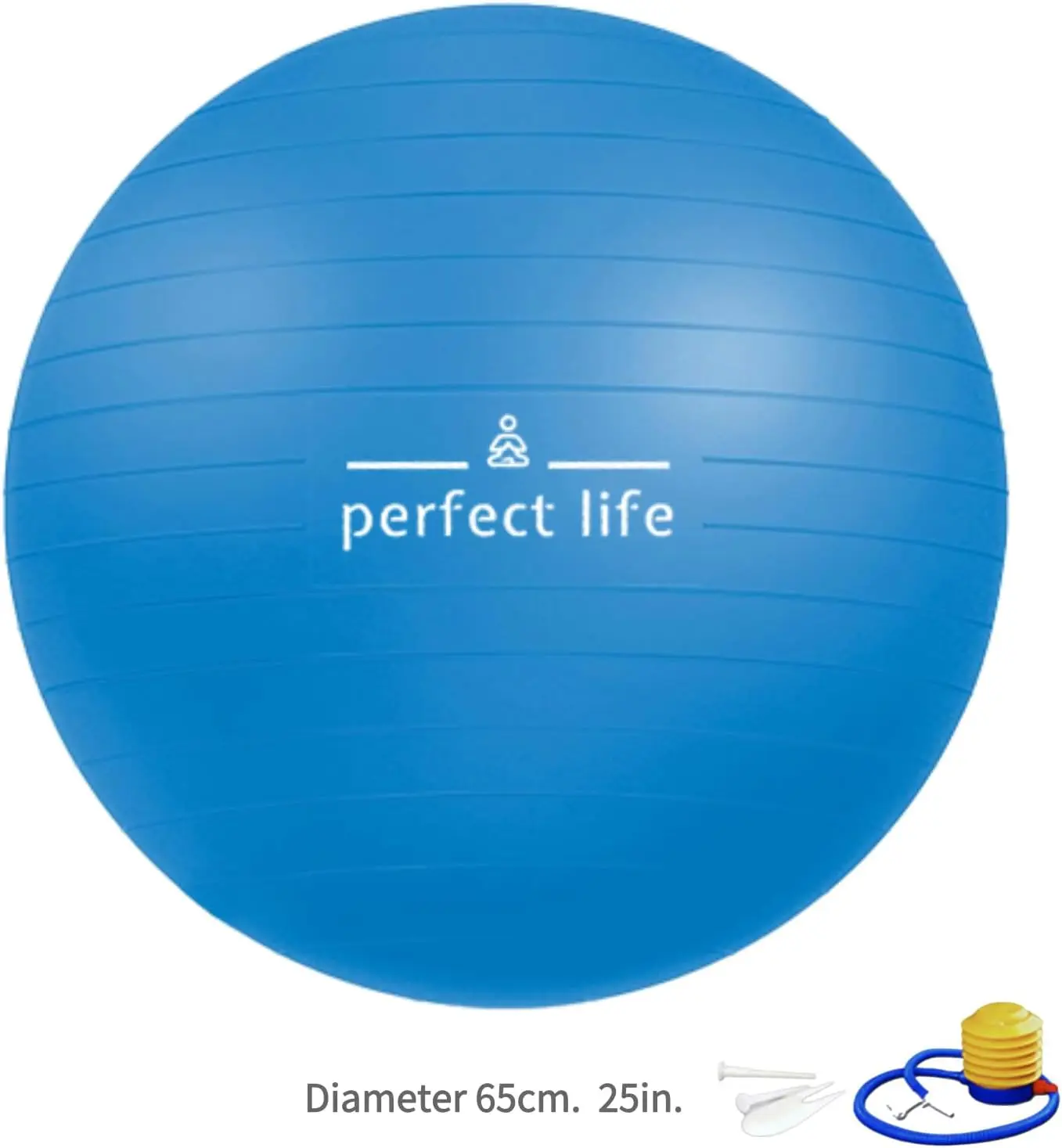 Yoga Set 4 in 1 Yoga Equipment Set. Anti-Burst and Slip Resistant Yoga Ball. Leg Stretcher Strap for Pilates. Free Weight Hula H
