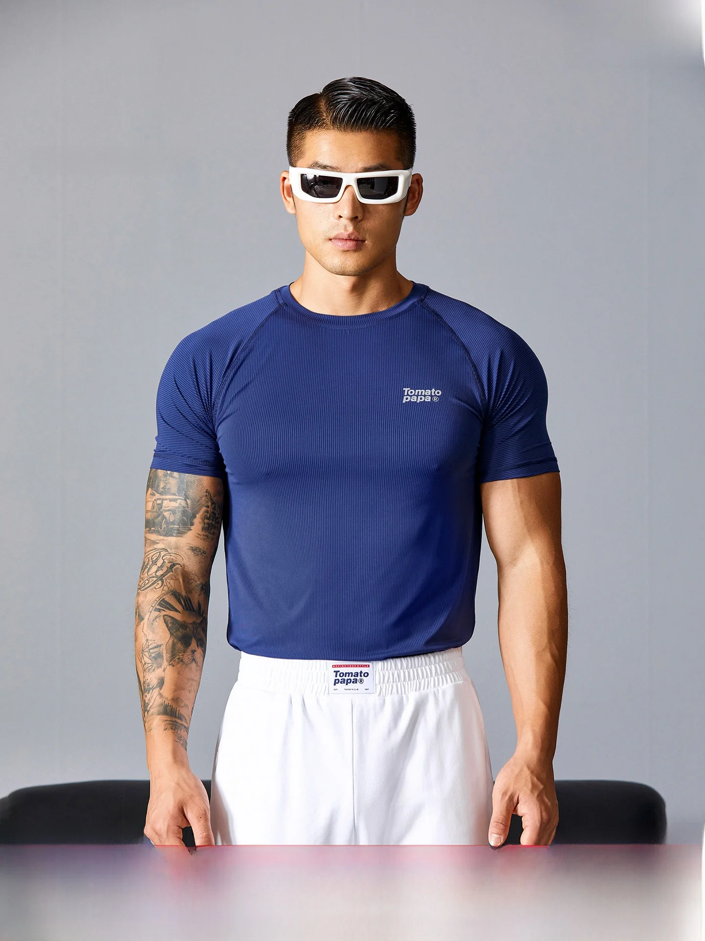 

Atopapa Summer Sport T-irt High Elastic Qui Dry Cool Feeling Running Training ort Sve Simple Letter Fitn Clothes