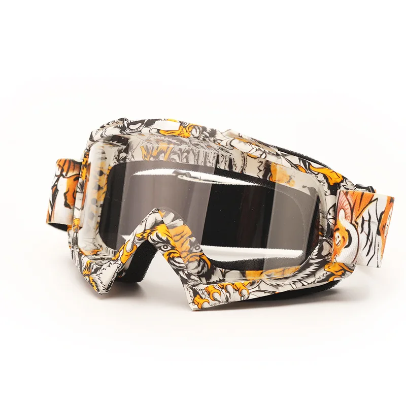 Motocross All‑Terrain Riding Goggles, Wind‑proof Anti‑Fog Dirt Bike Enduro Motorcycle Helmet‑Fit Eyewear