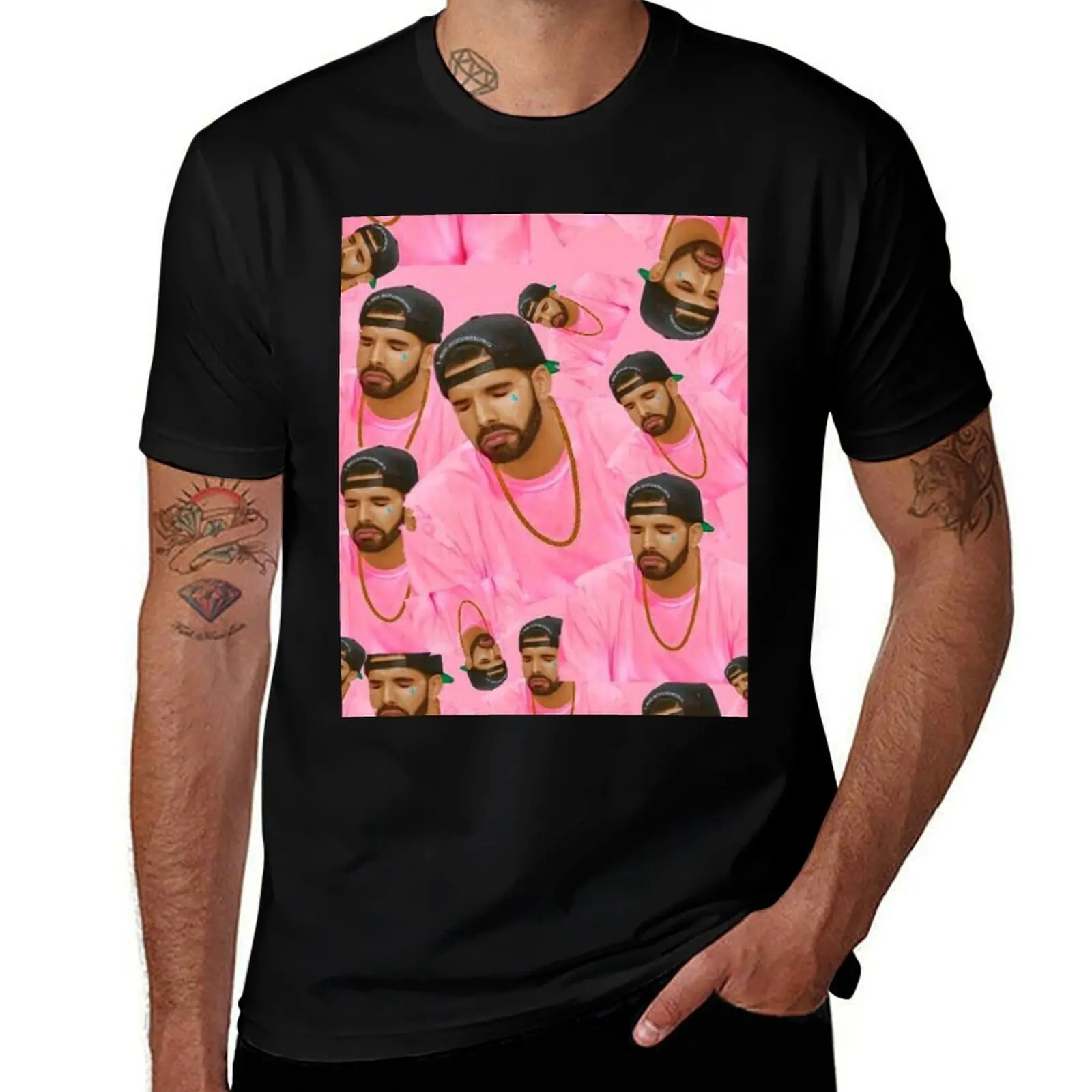 Drake Face Mask, Hotline Bling, Washable & Reusable, Designer Face Mask, Pink Aesthetic T-Shirt sports fans mens t shirt