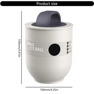 Moule à billes de glace anti-fonte en silicone Bacs à glaçons clairs d’été pour whisky cocktails Jus sans bulles Machine à billes à glace maison 6 meilleures machines à glaçons clairs en vente - No 6