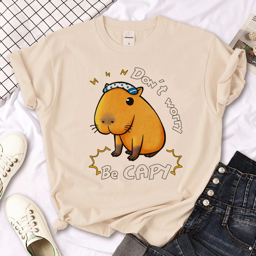 Capibara Capybara t-shirts men Y2K designer summer tshirt boy y2k 2000s Japanese clothes