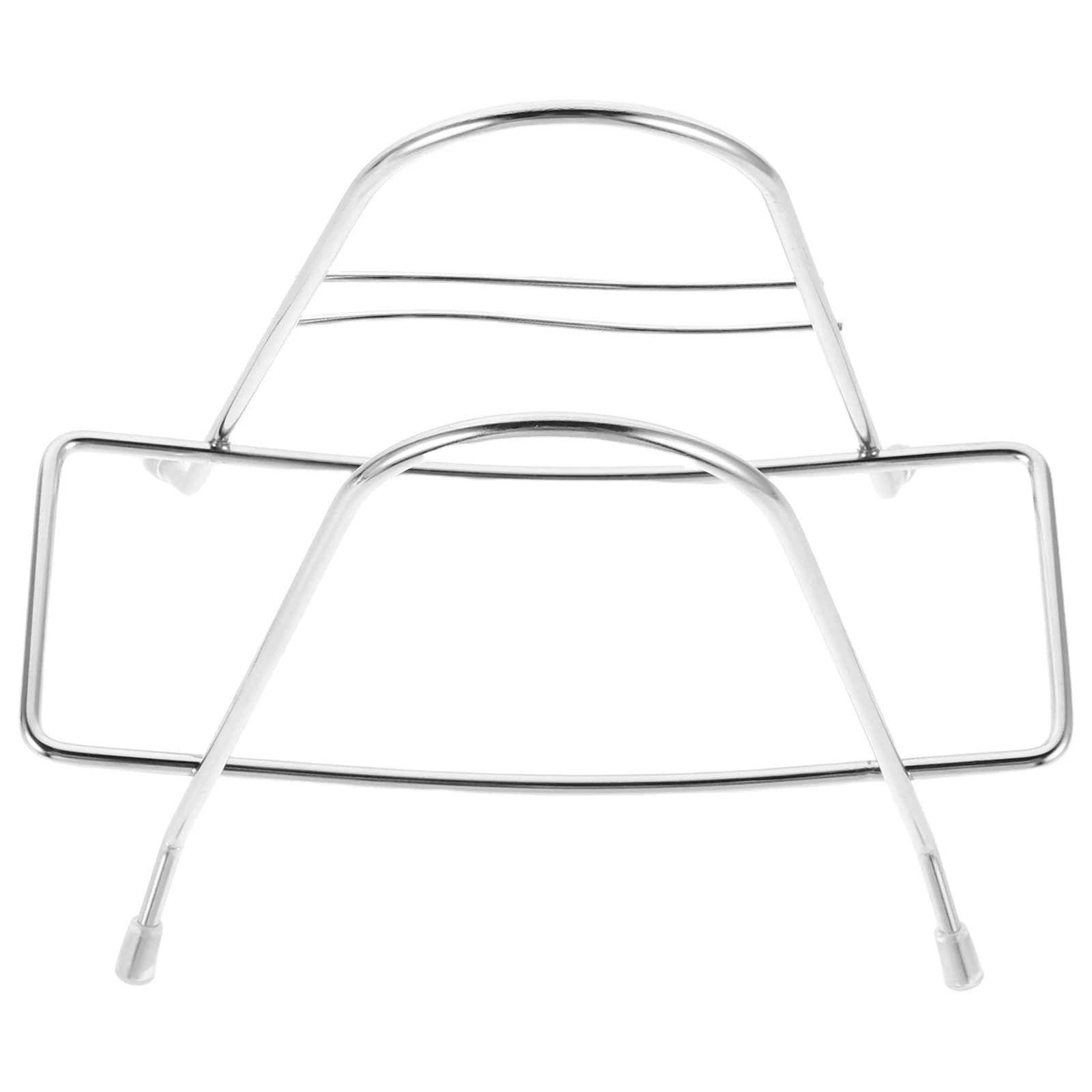 

Stainless Steel Kitchen Utensil Holder Cutting Board Stand Organizer Space-Saving Drainage Countertop Storage for Pot Lid