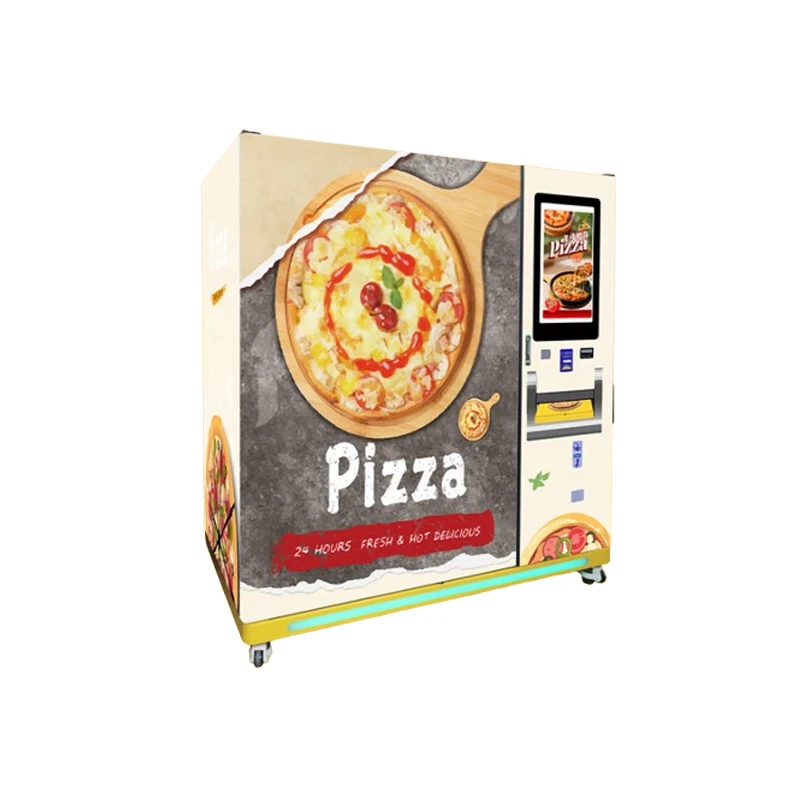 FL Pizza Vending Machine touch screen ordering for gas station commercial self‑service hot pizza vending device