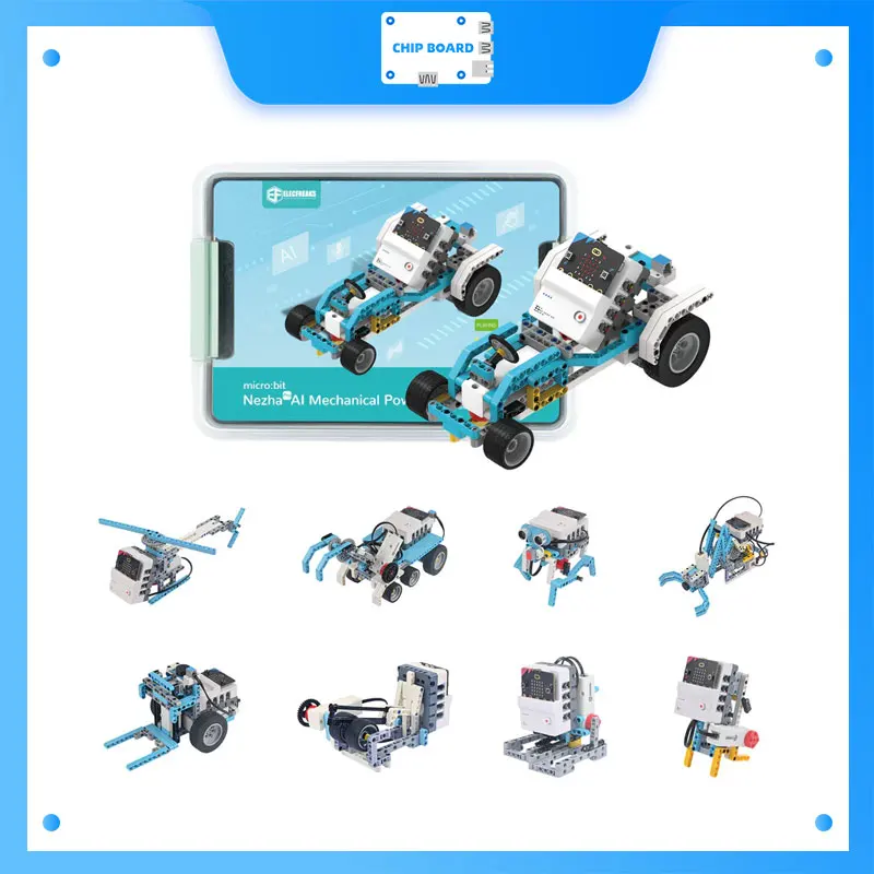 ELECFREAKS micro:bit Nezha Pro AI Mechanical Power Kit