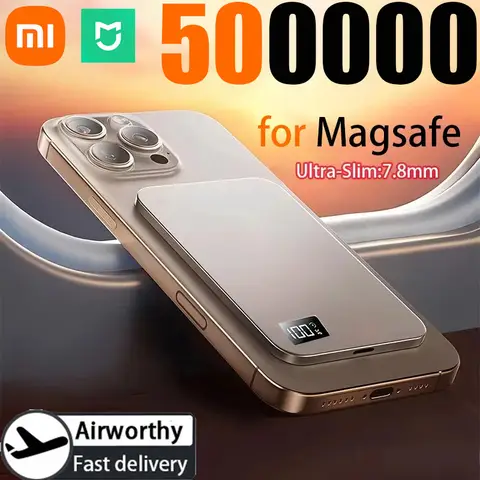 Xiaomi MIJIA 50000mAh Portable Magnetic Wireless Power Bank PD22.5W Fast Charge External Battery for Magsafe For iPhone Samsung