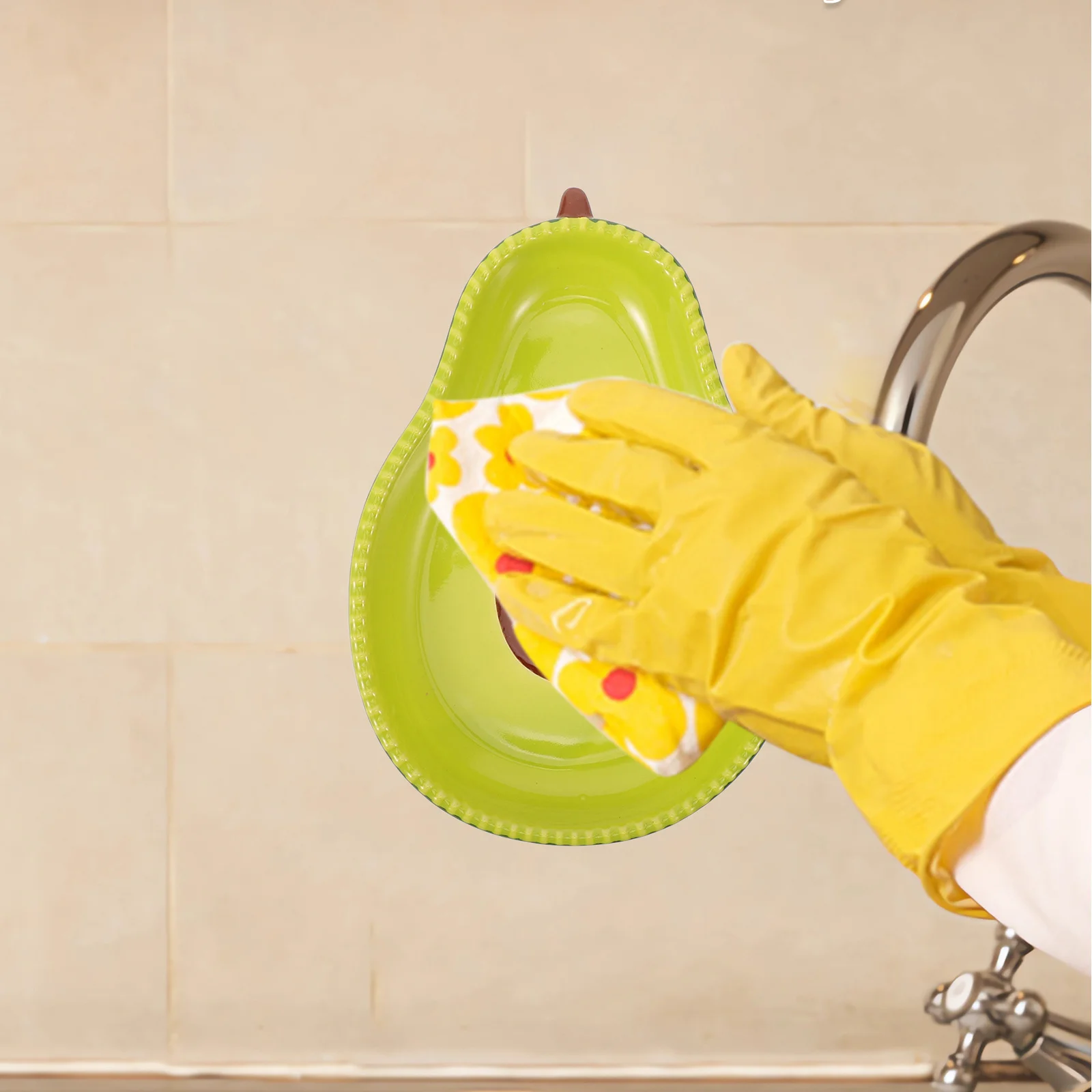 

Керамическая тарелка в форме авокадо, многофункциональная сервировочная тарелка для еды, держатель для салата, десерта, закусок, ваза для фруктов, бытовая кухонная посуда