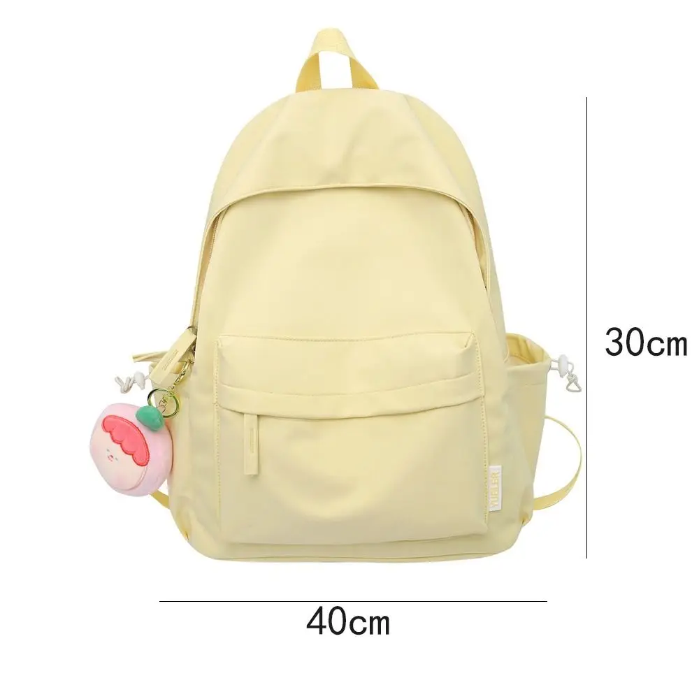 Backpack Casual Canvas Book Backpack Green Adjustable Strap Large Capacity Street Travel Bag Student School Bags Portable