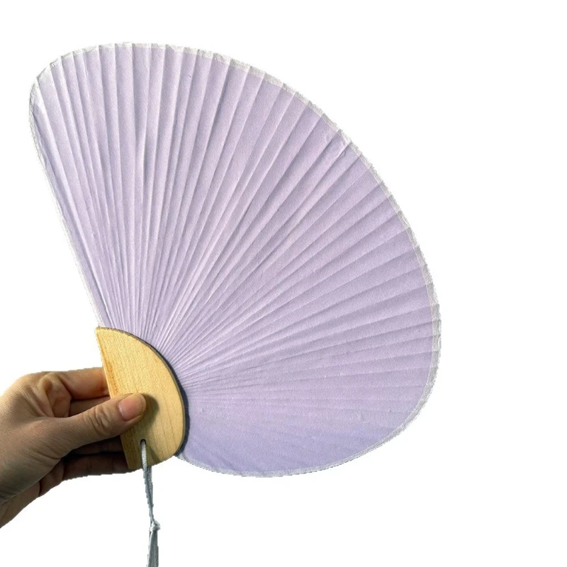 Bamboo Round Fan Blank Palace Style for Calligraphy Painting Practice Daily Fan Gift DIY Set Lightweight Photo Prop Painting