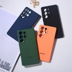 Samsung Galaxy S25 Ultra Plus Mobile Phone Case Cover Soft Liquid Silicone Back Protective Shell for S25Ultra S25+ Capa With Box