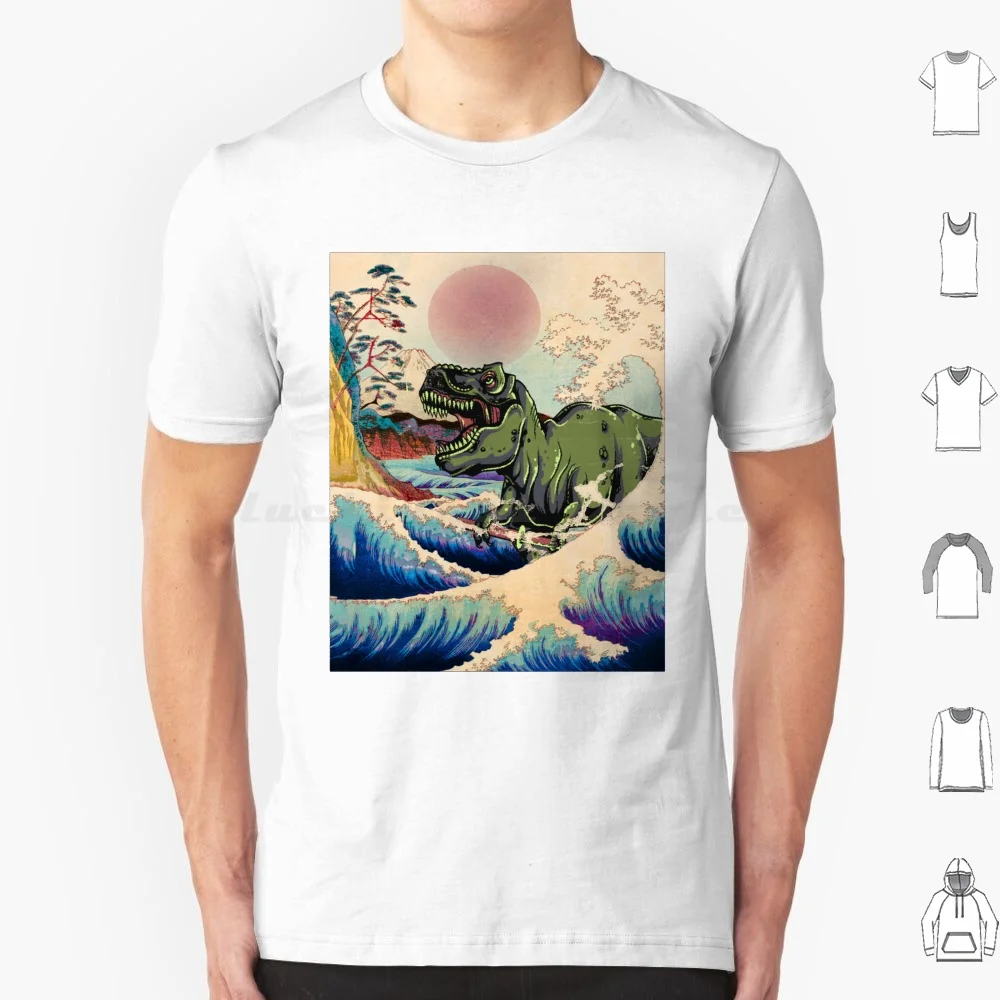 The Great Off Kanagawa T Shirt 6xl Cotton Cool Tee Japanese Hokusai Monster Kaiju Rbrow Manga Sakura Mothra Mount Fuji Great