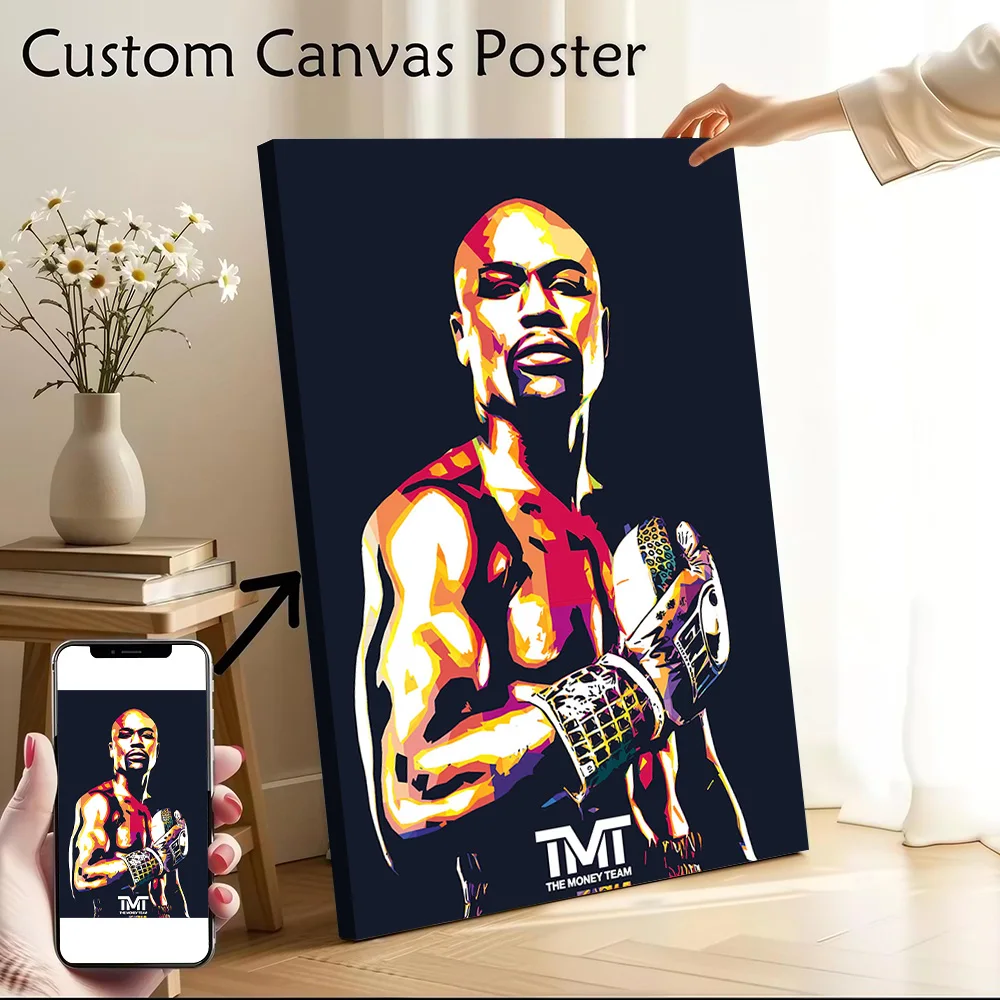 Floyd Mayweather Poster Canvas Wall Art Personalized Print Modern Painting Perfect Gift for Specialty and Themed Home Decor Arts