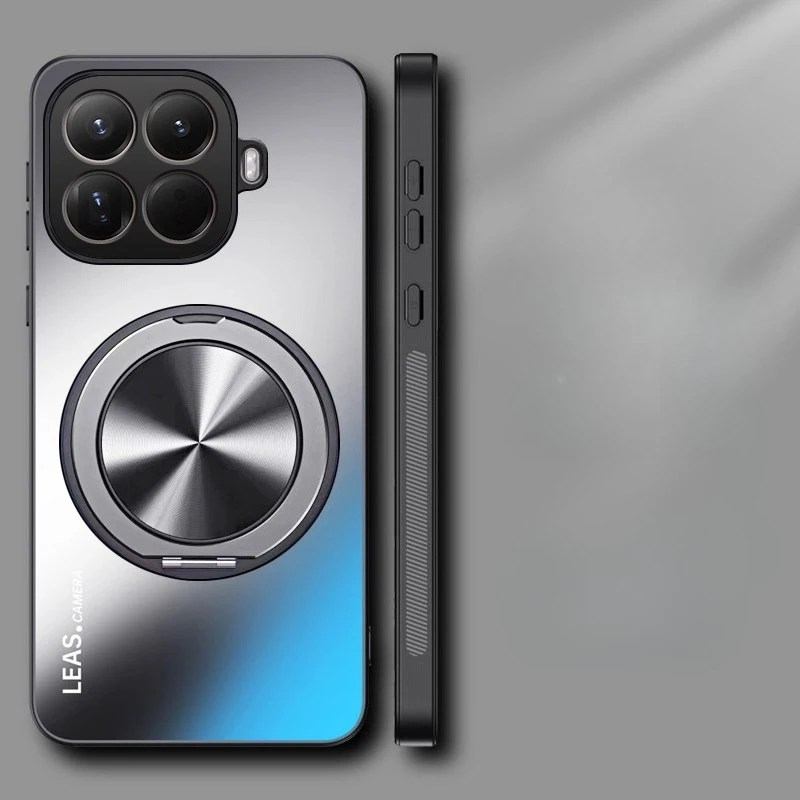 AG Mattierte Hülle für Xiaomi 15T 17T Pro mit Magnetring-Ständer, Matter Stoßfänger und Kameraschutz für Xiaomi Mi15Tpro – Detail 2