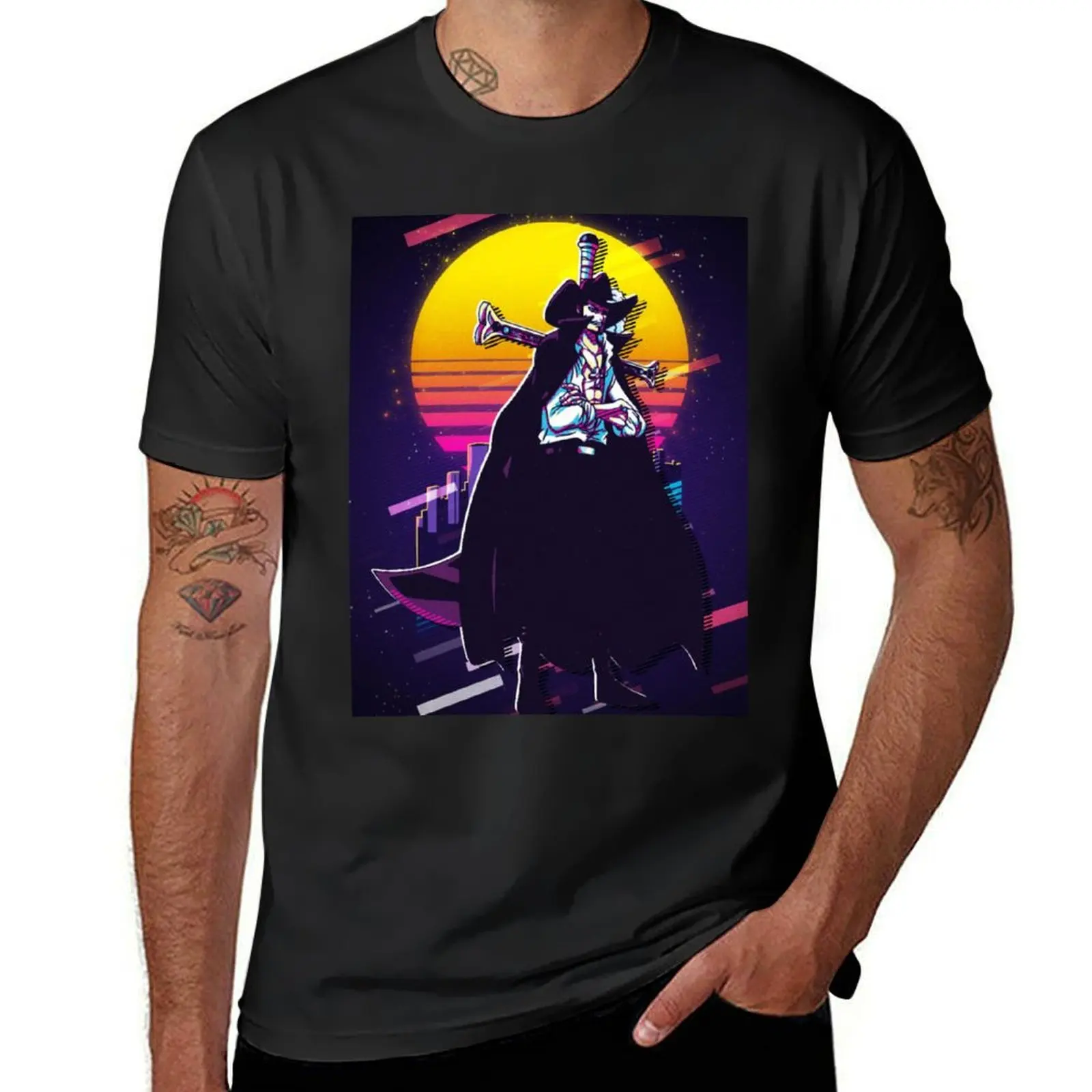 Dracule Mihawk T-Shirt tops Blouse summer clothes big and tall t shirts for men